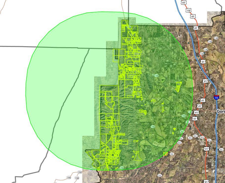 Spatial selection